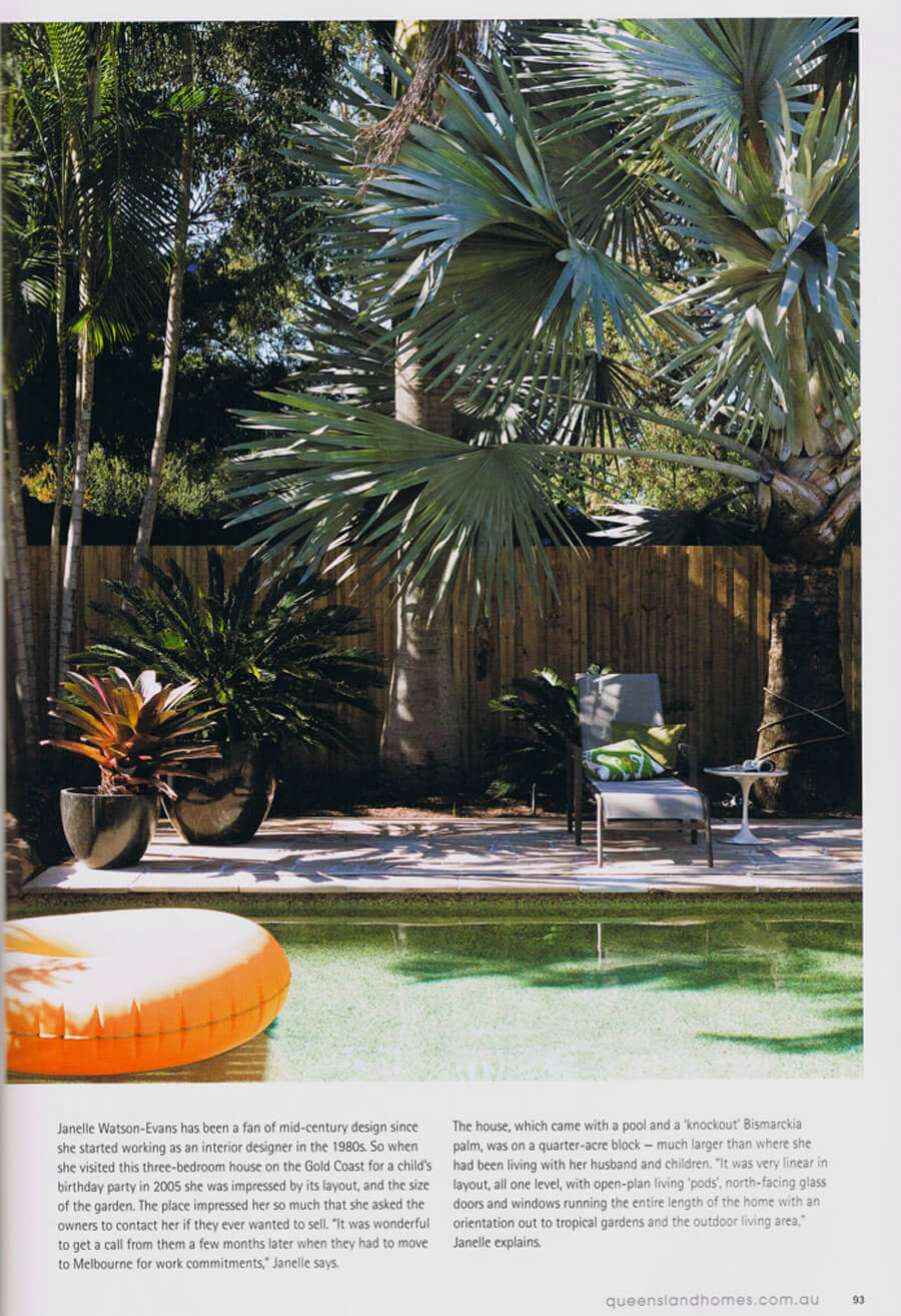 Queensland Homes August 2012 featuring Janelle Watson Evans